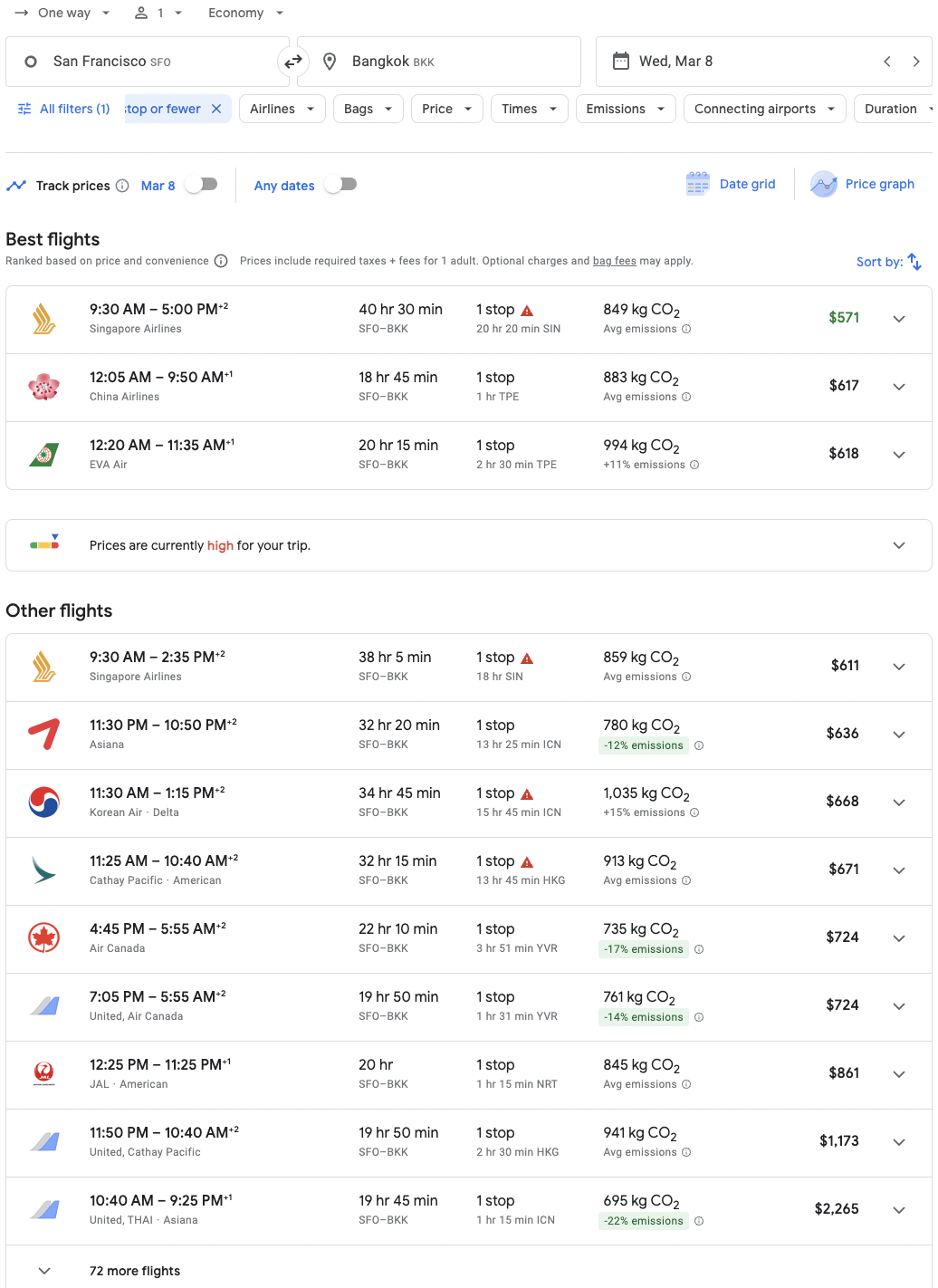 Read more about the article What you need to know about using Google Flights for award flight searches