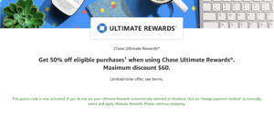 Read more about the article Prime Day deal: Save up to 50% on Amazon purchases by using 1 Chase Ultimate Rewards point