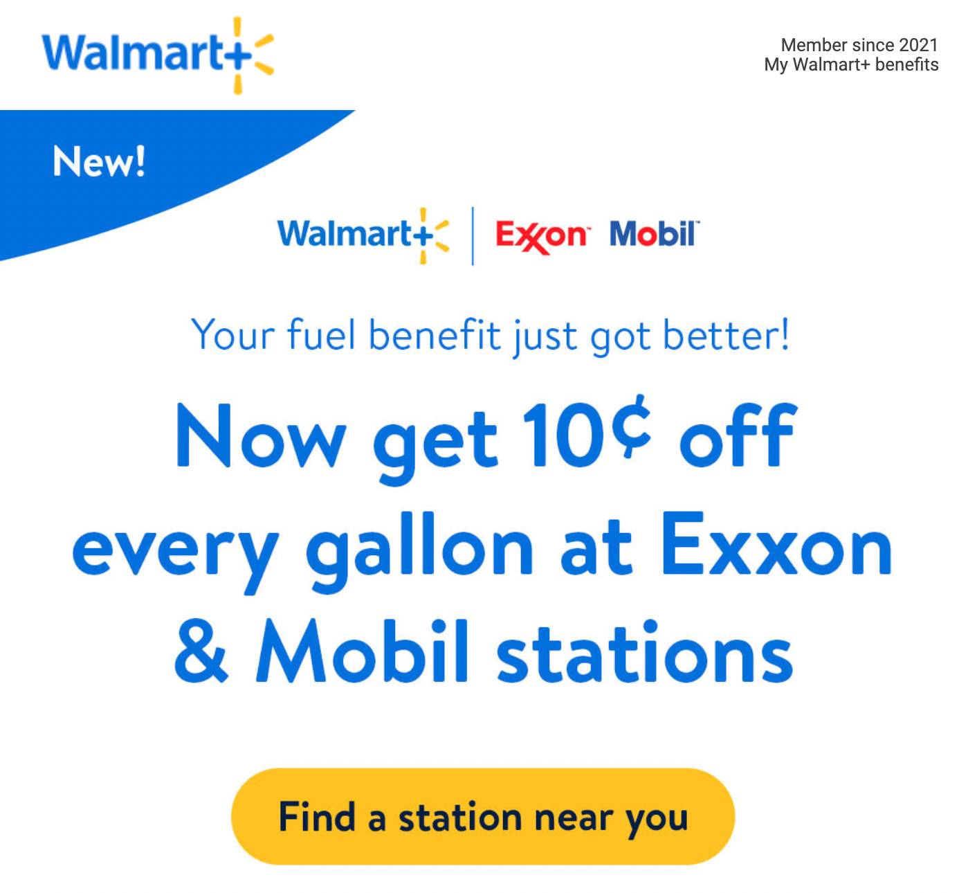 You are currently viewing Deal alert: Save up to 20 cents per gallon at Mobil and Exxon with Walmart+, included with the Amex Platinum