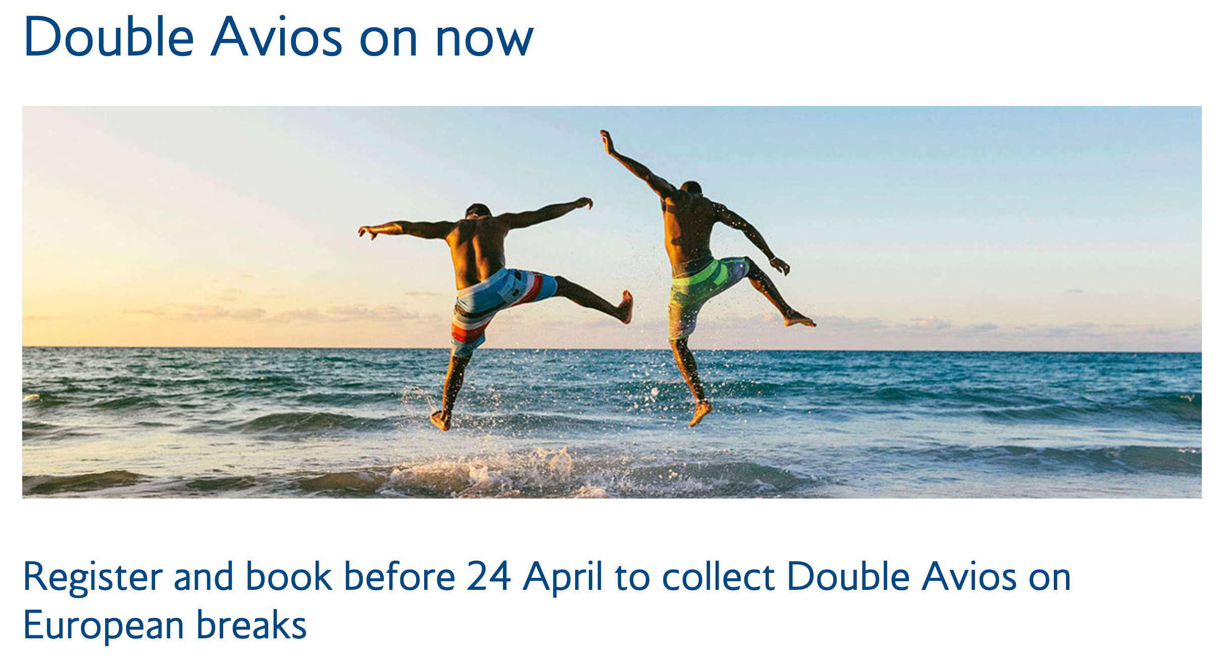 You are currently viewing Earn double Avios on flights and British Airways Holidays packages