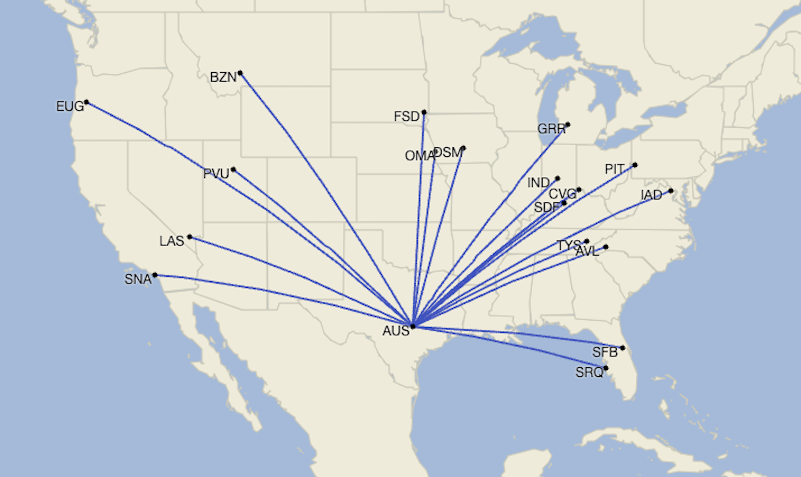 Read more about the article Allegiant to drop Austin as base in January, citing terminal closure