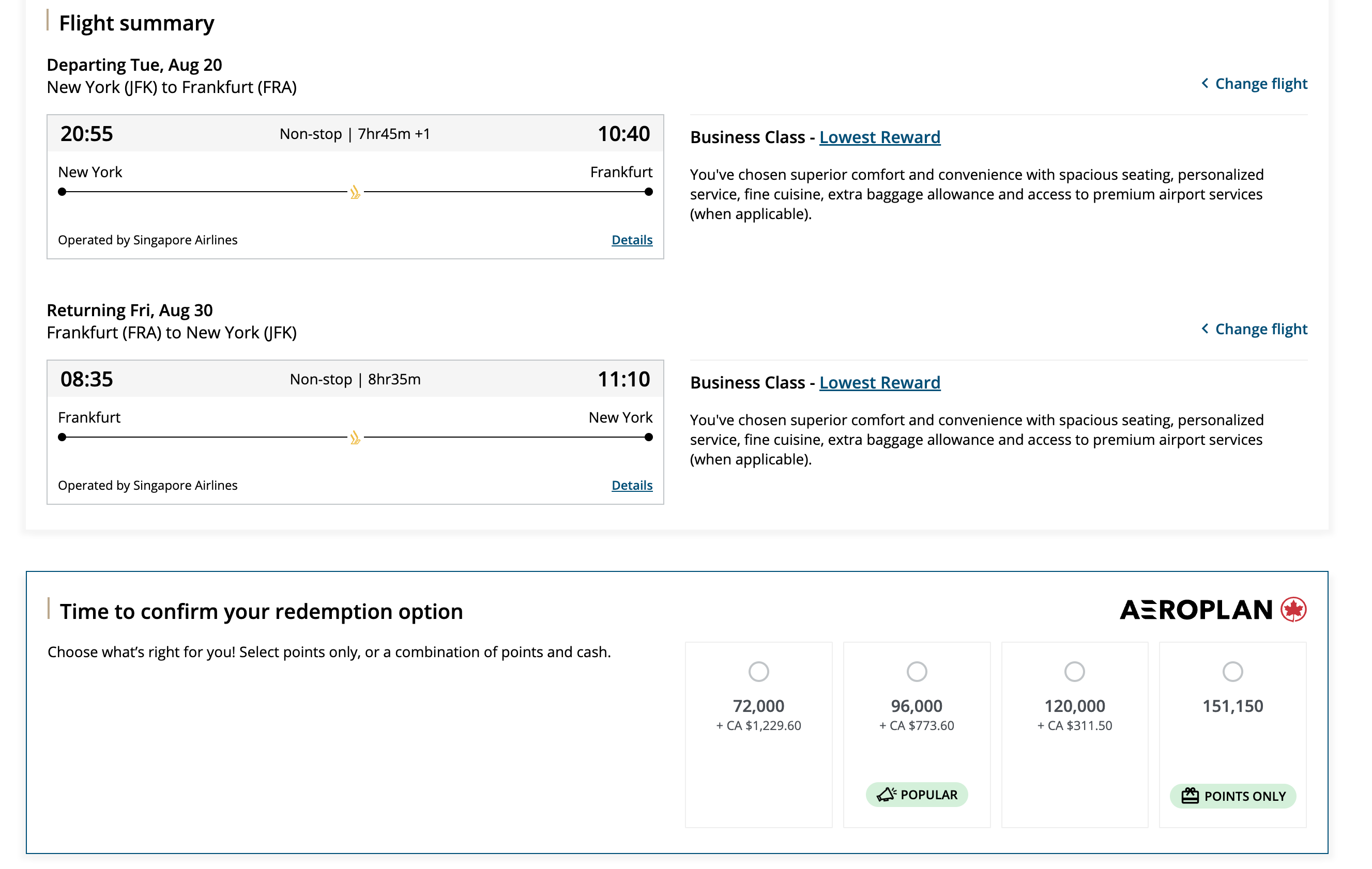 Read more about the article Aeroplan’s 125% bonus promo: Fly round-trip to Europe in business class for $1,368