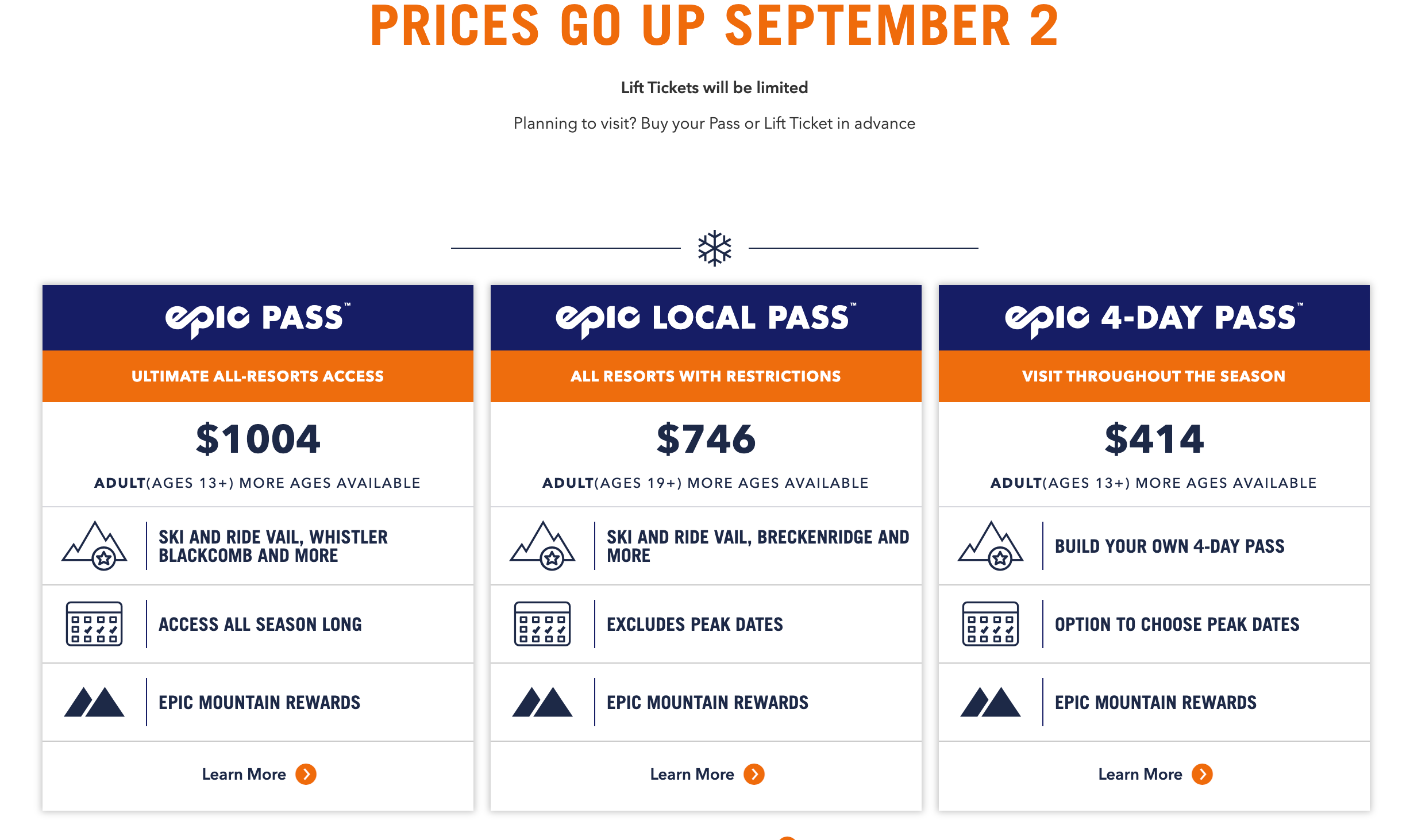 You are currently viewing Get your Epic Passes for ski season before the price increases next month