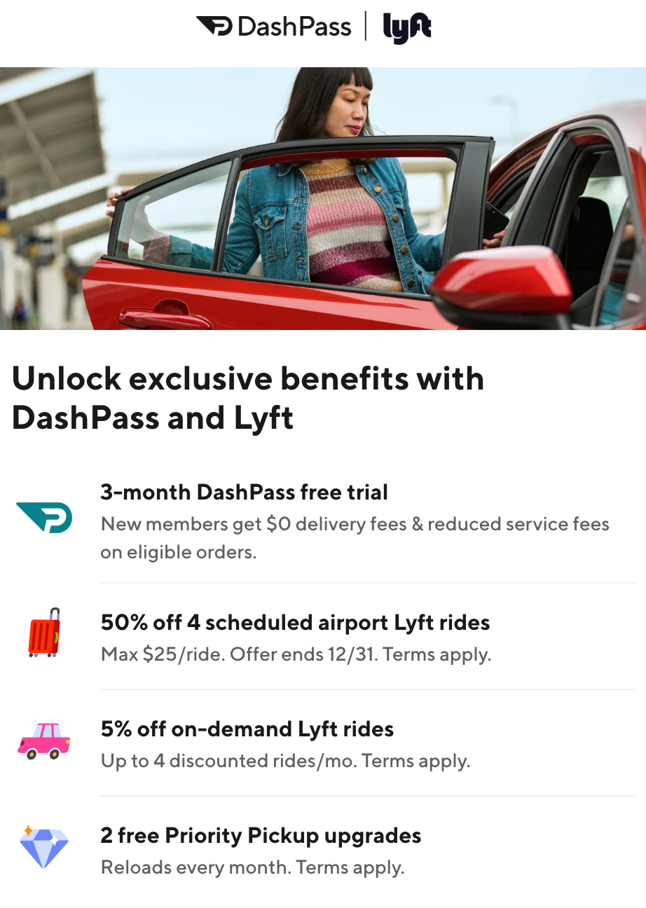 Read more about the article Save on airport rides with this DashPass and Lyft promo