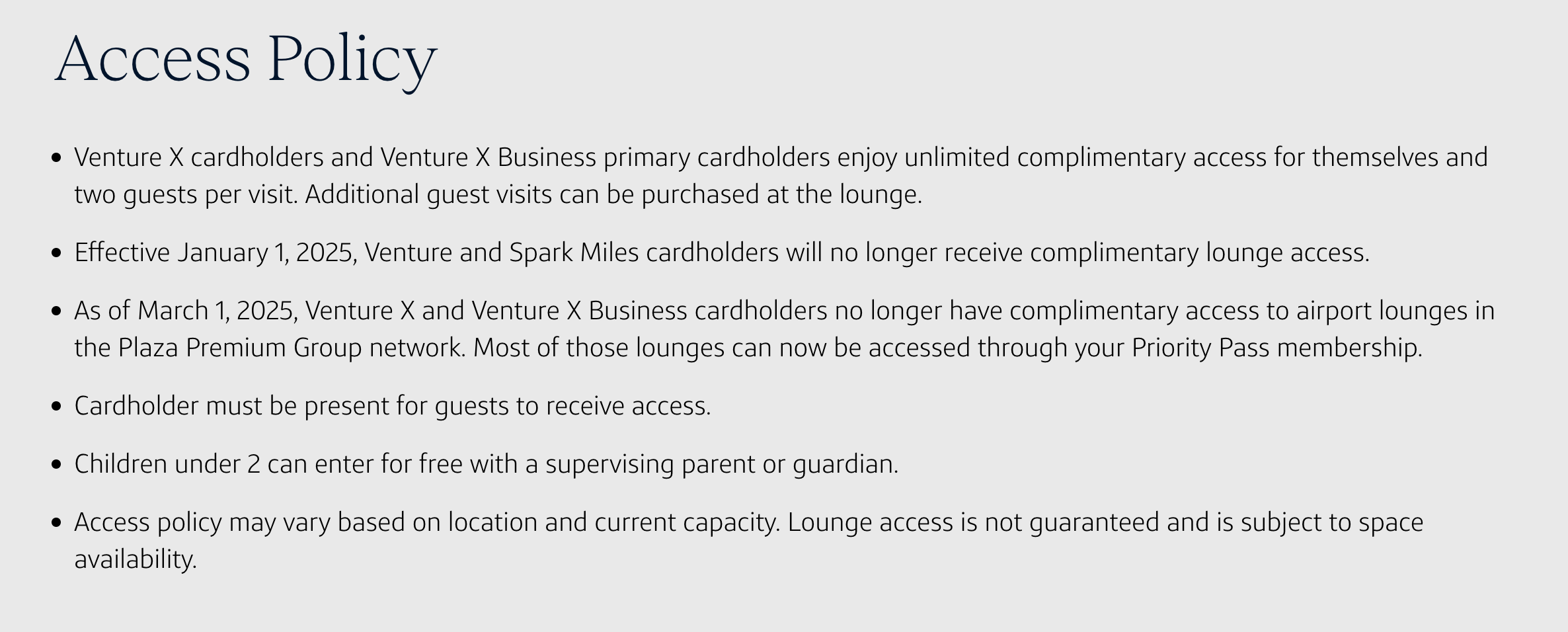 You are currently viewing Capital One Venture X Rewards and Venture X Business cards set to lose Plaza Premium lounge access