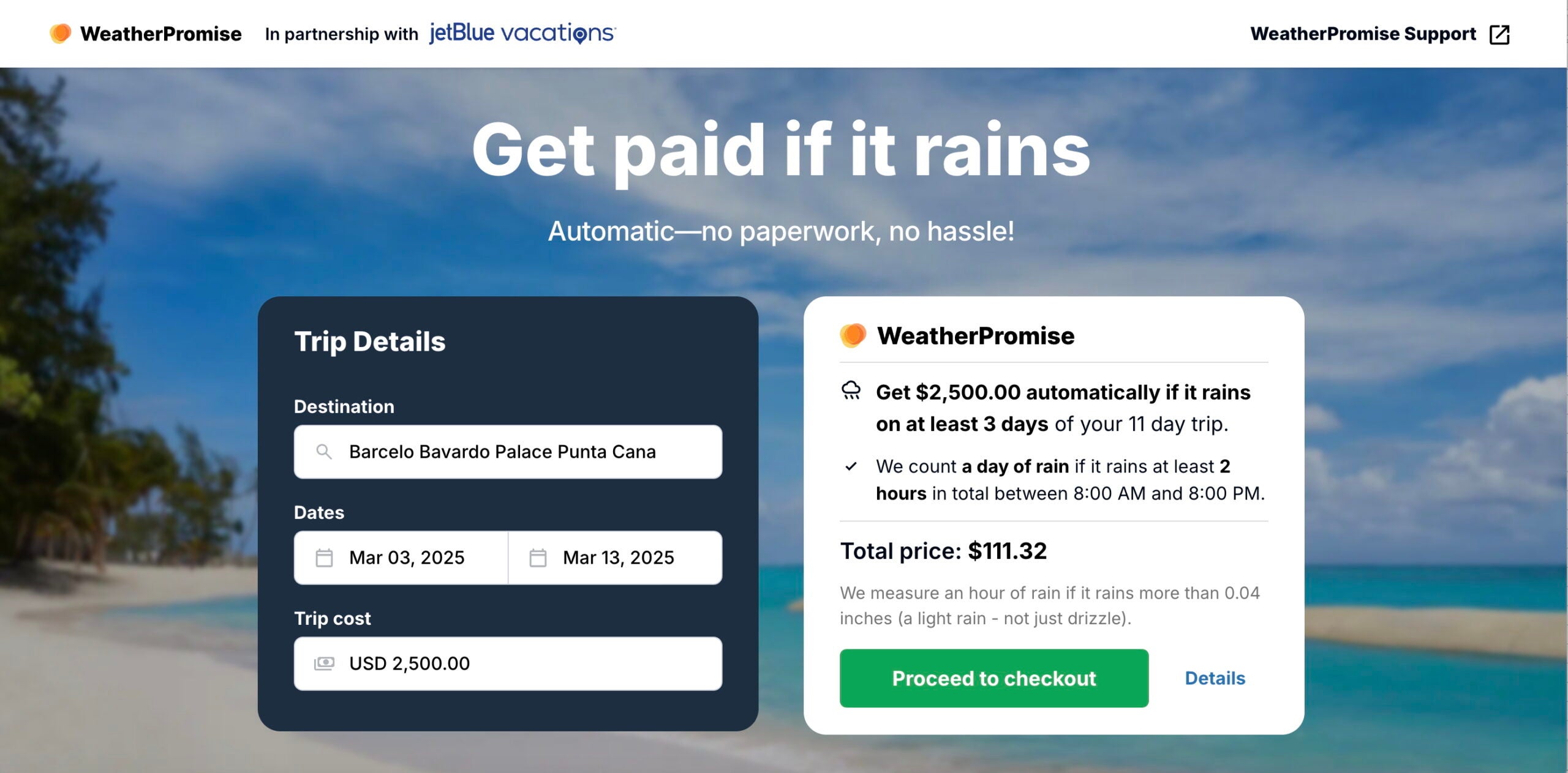 You are currently viewing Stormy skies ruin your vacation? JetBlue has a refund for that