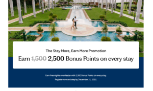 Read more about the article Register now: Earn 2,500 Hilton Honors points on stays through Dec. 31