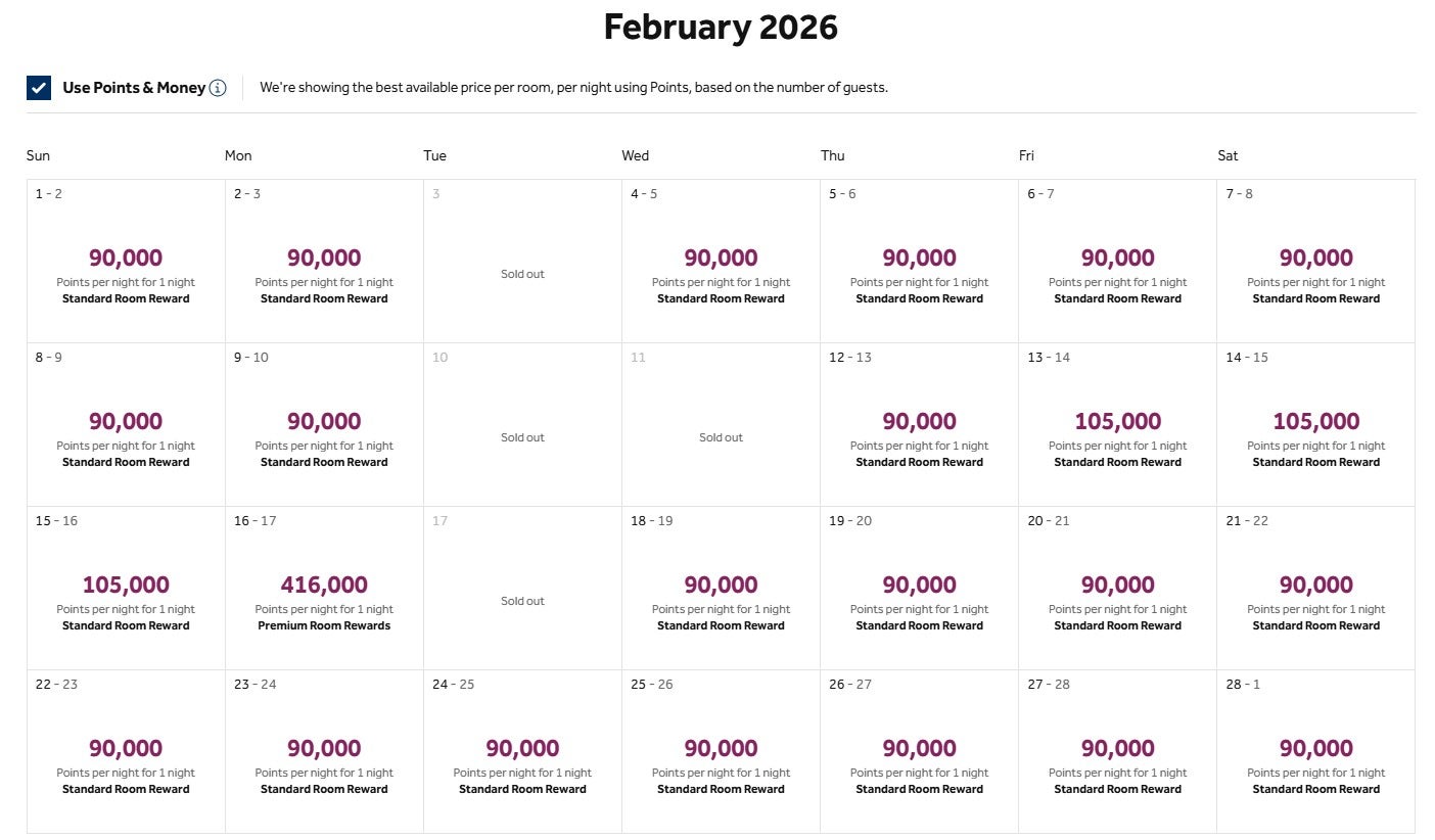 Read more about the article Check your Hilton bookings: Some standard room reward nights now cost less at high-end properties