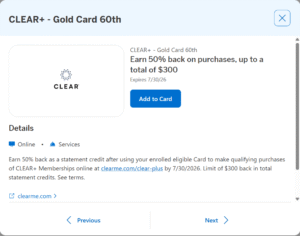 Read more about the article You could save hundreds with these 60th anniversary Amex Gold offers — including complimentary Clear Concierge