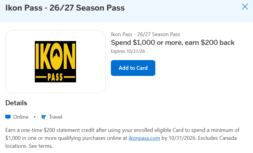 You are currently viewing Haven’t bought your Ikon Pass yet? This Amex Offer could save you $200