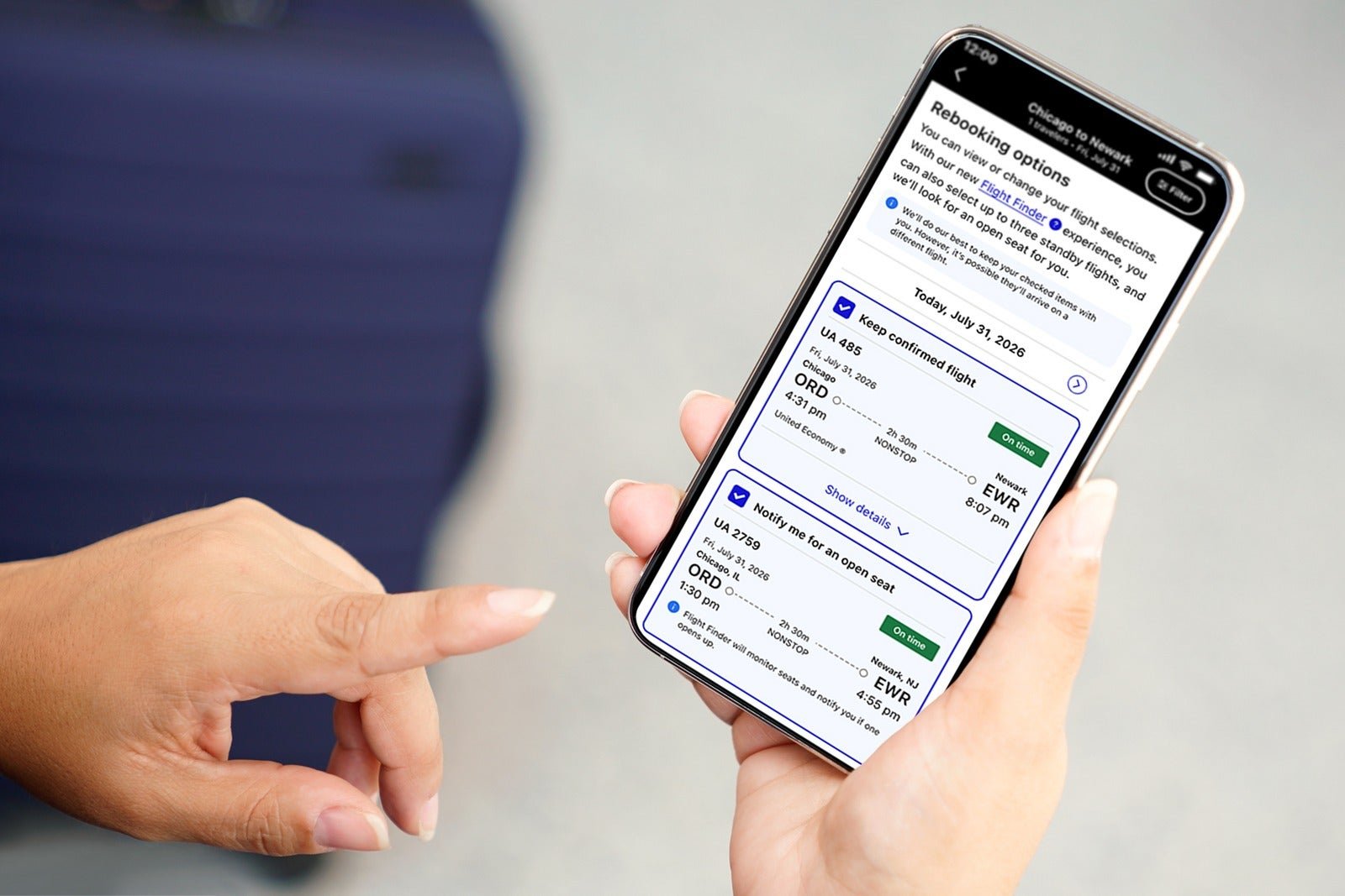 You are currently viewing United is making it easier to get on an earlier flight — and have food waiting at your gate