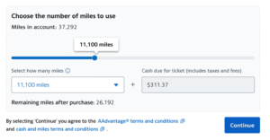 Read more about the article Not enough AAdvantage miles for an award? American’s new cash and miles option can help